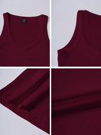 Chiquease Sexy Sleeveless Knitted Crop Top, Fitted Sports Camisole