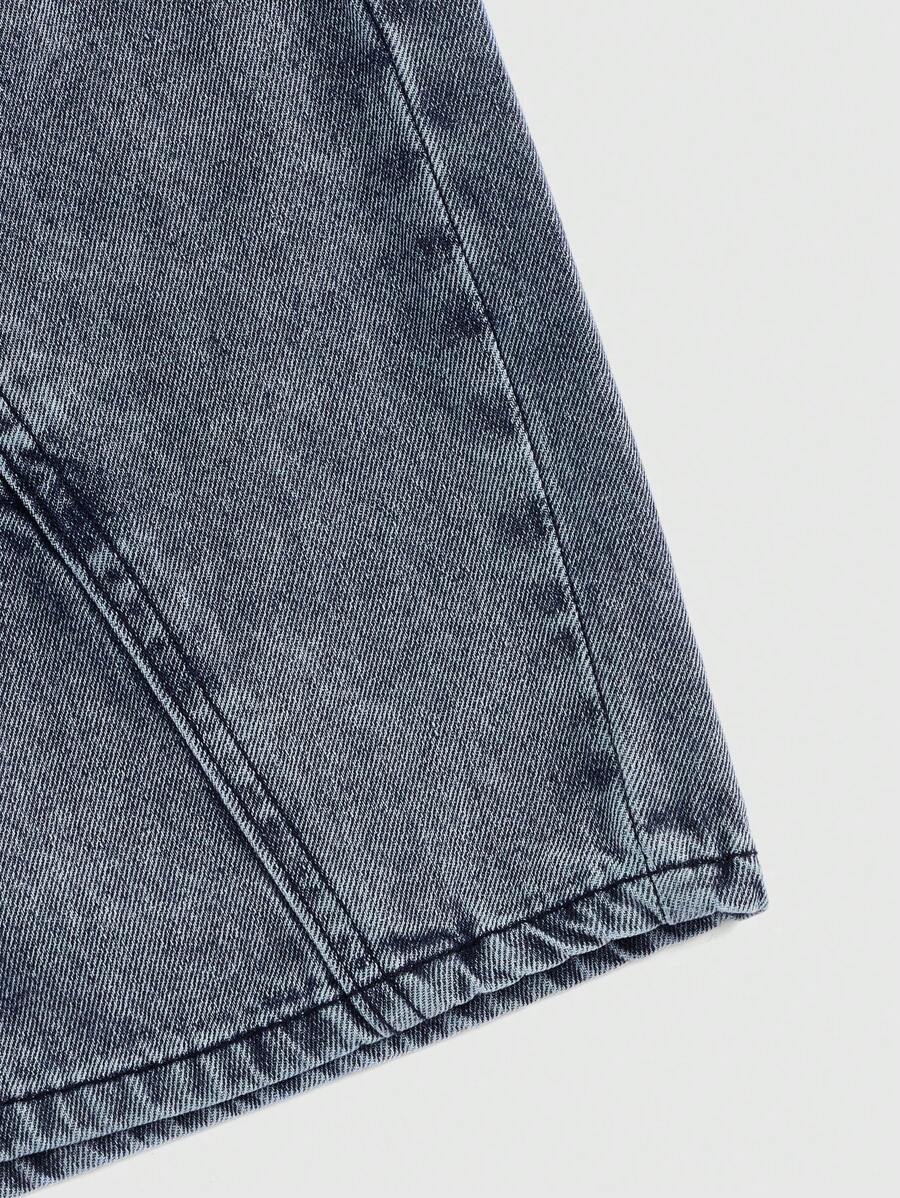 ROMWE Grunge Punk Women Star Low Waist Denim Shorts, School