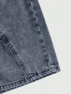 ROMWE Grunge Punk Women Star Low Waist Denim Shorts, School