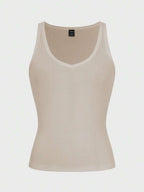 Chiquease Sexy Sleeveless Knitted Crop Top, Fitted Sports Camisole