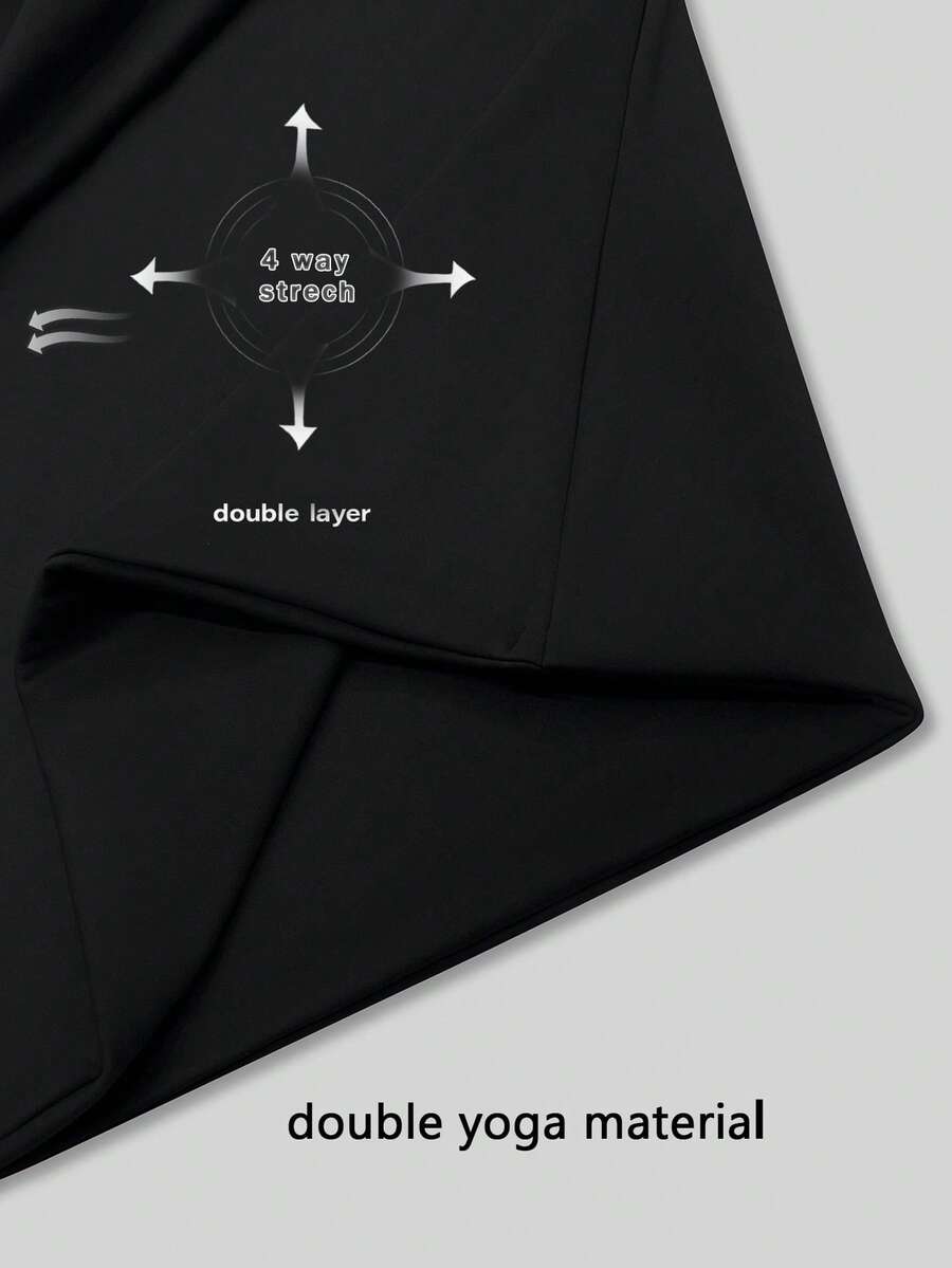 XLLAIS 2025 Model Black Short Sleeve Crew Neck Solid Color Basic Fitted Casual T-Shirt For Women, Summer