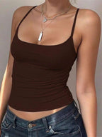 Zyxie Women's Casual Versatile Solid Color Slim Fit Camisole
