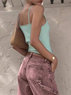 Zyxie Women's Casual Versatile Solid Color Slim Fit Camisole