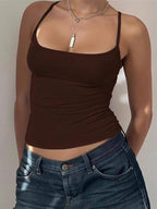 Zyxie Women's Casual Versatile Solid Color Slim Fit Camisole