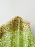 Comfortcana Plus Size Women Casual Ruffled Hem Semi-Sheer Crochet Poncho Sweater, Suitable For Summer Outings And Dates