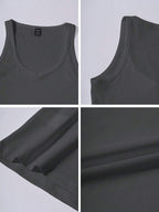 Chiquease Sexy Sleeveless Knitted Crop Top, Fitted Sports Camisole