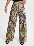 SHEIN ICON Casual Relaxed-Fit High-Waist Straight Leg Denim Jeans