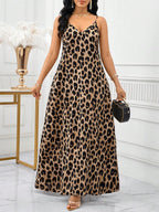SHEIN Lady Leopard Print Women Maxi Dresses Women Lady Boho Backless Women Ladies Baggy Maxi Dress Women Dresses Loose Strapless Birthday&Event Dresses /Holiday Dresses Vacation Outfits Women Boho/Bohemia/Boho Women's Clothing Halter Top African Woman Clothing Women Dresses Summer Tropical Dresses For Women New Arrivals Women Dress Beach Dress Easter Dresses / Easter Dress Women / Easter Outfit Women Summer Dresses For Women