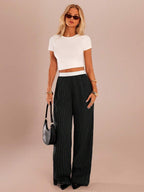 SHEIN Forever 21 Spring&Summer Women Romantic Pants For Prom/Formal/Birthday/90s/Business Casual Woman/Elegant/Western Wear/Going Out/Fashion/Casual/Y2k/Club/Office /Cocktail/Vintage/Bodycon/Rave Festival/Funny/Classy/Old Money/Streetwear/Vacation/Country Concert/Work /Modest/Spring Break/Bachelorette/Concert/Baddie/Basic/Graduation/Low Rise/Baggy/Straight Leg/Wide Leg/Grey Pants