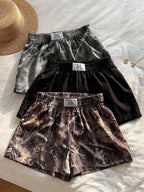 Comfortcana 3pcs Comfortable Women's Short Length Casual Shorts In Woven Fabric For Everyday Looks Shorts Pack Camo Print Shorts