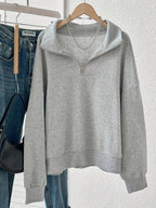 Lalippa Women's Loose Split Zip-Up Hoodie,Graduation,Teacher,Back To School Pullover Fall