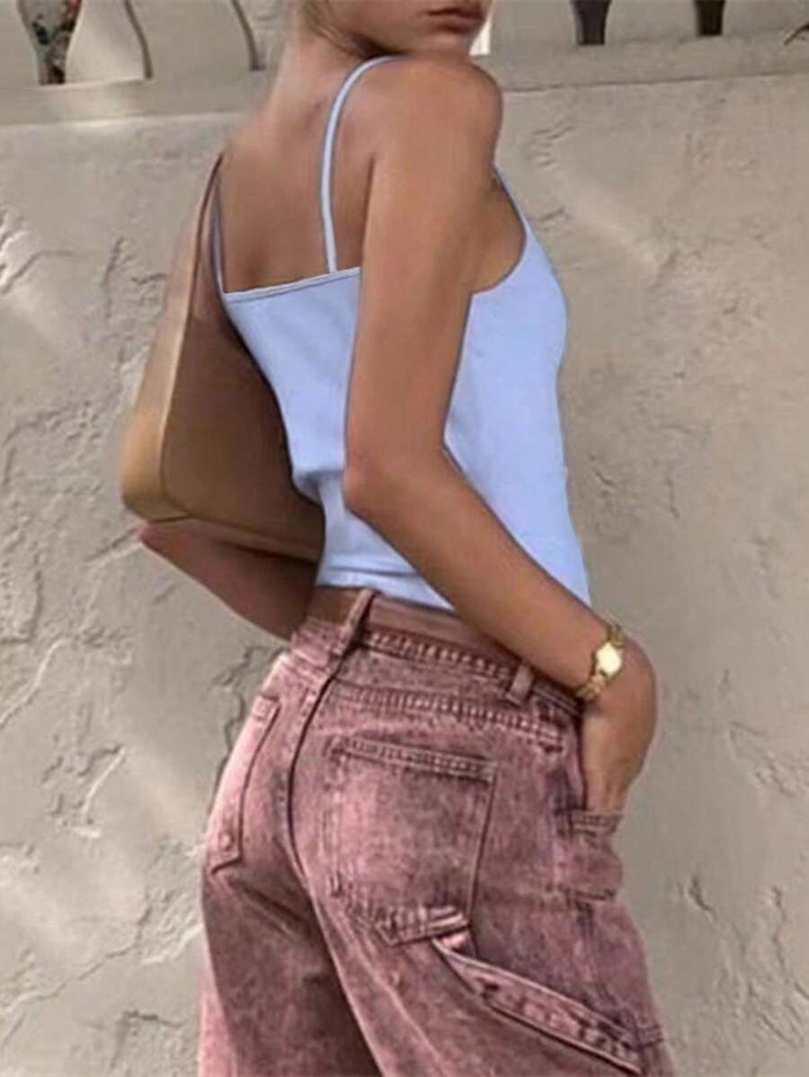 Zyxie Women's Casual Versatile Solid Color Slim Fit Camisole