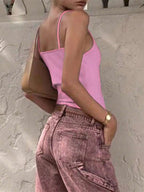 Zyxie Women's Casual Versatile Solid Color Slim Fit Camisole