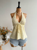 Rusttydustty Women's Backless Casual Vacation Bohemian Style Beach, Suitable For Valentine's Day, New Year, Party, Easter, Hawaiian Music Festival, Tropical Holiday