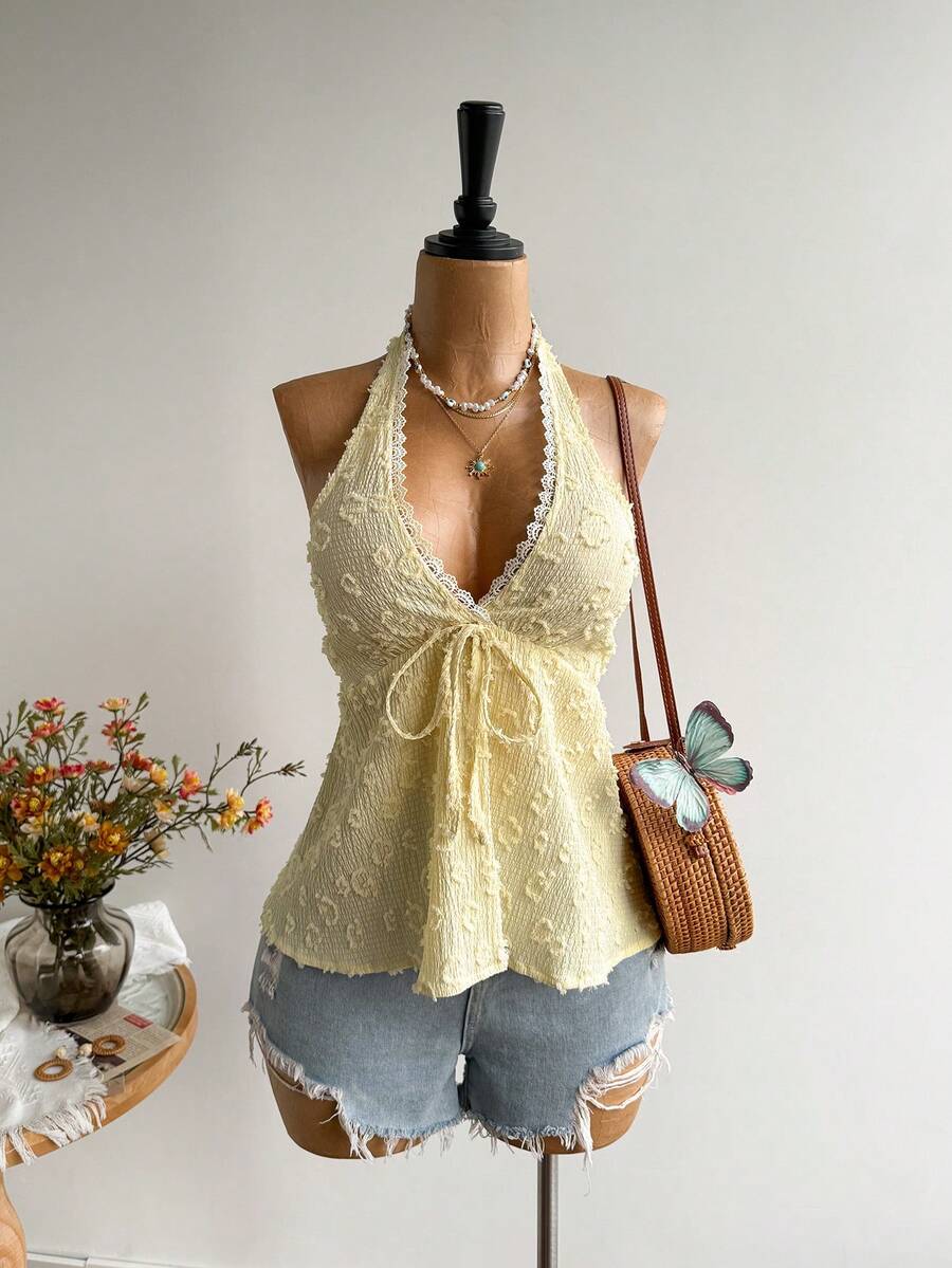 Rusttydustty Women's Backless Casual Vacation Bohemian Style Beach, Suitable For Valentine's Day, New Year, Party, Easter, Hawaiian Music Festival, Tropical Holiday