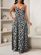 SHEIN Lady Leopard Print Women Maxi Dresses Women Lady Boho Backless Women Ladies Baggy Maxi Dress Women Dresses Loose Strapless Birthday&Event Dresses /Holiday Dresses Vacation Outfits Women Boho/Bohemia/Boho Women's Clothing Halter Top African Woman Clothing Women Dresses Summer Tropical Dresses For Women New Arrivals Women Dress Beach Dress Easter Dresses / Easter Dress Women / Easter Outfit Women Summer Dresses For Women
