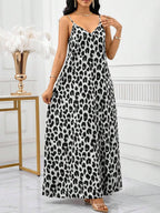 SHEIN Lady Leopard Print Women Maxi Dresses Women Lady Boho Backless Women Ladies Baggy Maxi Dress Women Dresses Loose Strapless Birthday&Event Dresses /Holiday Dresses Vacation Outfits Women Boho/Bohemia/Boho Women's Clothing Halter Top African Woman Clothing Women Dresses Summer Tropical Dresses For Women New Arrivals Women Dress Beach Dress Easter Dresses / Easter Dress Women / Easter Outfit Women Summer Dresses For Women