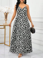 SHEIN Lady Leopard Print Women Maxi Dresses Women Lady Boho Backless Women Ladies Baggy Maxi Dress Women Dresses Loose Strapless Birthday&Event Dresses /Holiday Dresses Vacation Outfits Women Boho/Bohemia/Boho Women's Clothing Halter Top African Woman Clothing Women Dresses Summer Tropical Dresses For Women New Arrivals Women Dress Beach Dress Easter Dresses / Easter Dress Women / Easter Outfit Women Summer Dresses For Women