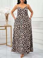 SHEIN Lady Leopard Print Women Maxi Dresses Women Lady Boho Backless Women Ladies Baggy Maxi Dress Women Dresses Loose Strapless Birthday&Event Dresses /Holiday Dresses Vacation Outfits Women Boho/Bohemia/Boho Women's Clothing Halter Top African Woman Clothing Women Dresses Summer Tropical Dresses For Women New Arrivals Women Dress Beach Dress Easter Dresses / Easter Dress Women / Easter Outfit Women Summer Dresses For Women
