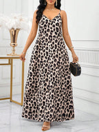 SHEIN Lady Leopard Print Women Maxi Dresses Women Lady Boho Backless Women Ladies Baggy Maxi Dress Women Dresses Loose Strapless Birthday&Event Dresses /Holiday Dresses Vacation Outfits Women Boho/Bohemia/Boho Women's Clothing Halter Top African Woman Clothing Women Dresses Summer Tropical Dresses For Women New Arrivals Women Dress Beach Dress Easter Dresses / Easter Dress Women / Easter Outfit Women Summer Dresses For Women
