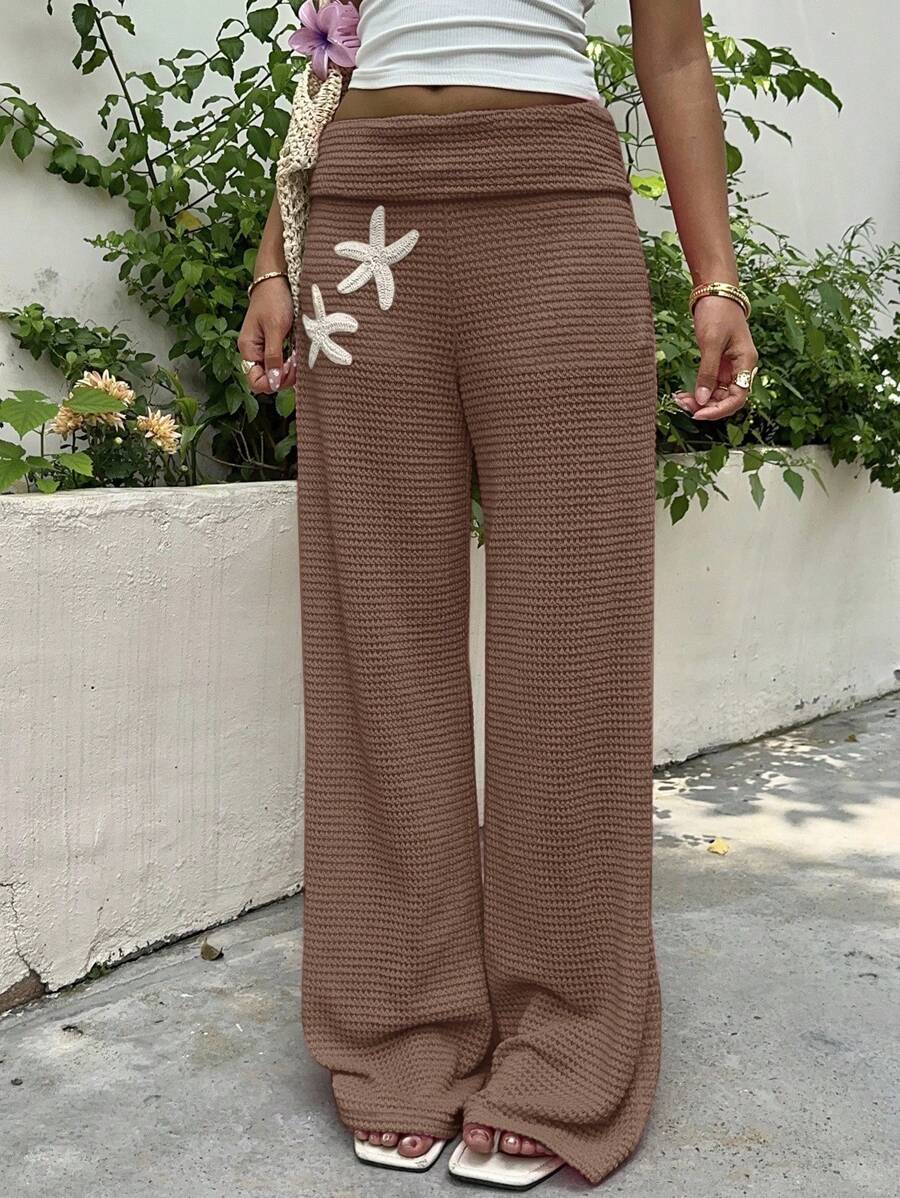 CovetEZ Women's Striped Straight Leg Loose Casual Versatile Pants Women Wide Leg Pants