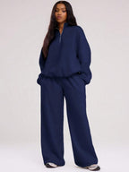 MUSERA Quarter Zip Oversized Sweatshirt Casual, Airport Graduation, Back To School, Teacher, Winter Carnival Vacation