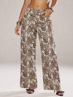 SHEIN ICON Women's Loose Fit Wide Leg Pockets Casual Versatile Jeans Pants