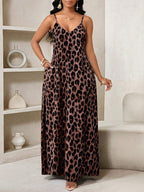 SHEIN Lady Leopard Print Women Maxi Dresses Women Lady Boho Backless Women Ladies Baggy Maxi Dress Women Dresses Loose Strapless Birthday&Event Dresses /Holiday Dresses Vacation Outfits Women Boho/Bohemia/Boho Women's Clothing Halter Top African Woman Clothing Women Dresses Summer Tropical Dresses For Women New Arrivals Women Dress Beach Dress Easter Dresses / Easter Dress Women / Easter Outfit Women Summer Dresses For Women