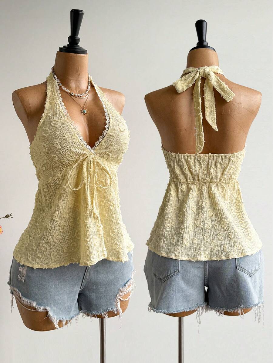 Rusttydustty Women's Backless Casual Vacation Bohemian Style Beach, Suitable For Valentine's Day, New Year, Party, Easter, Hawaiian Music Festival, Tropical Holiday