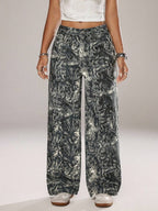 SHEIN ICON Casual Relaxed-Fit High-Waist Straight Leg Denim Jeans