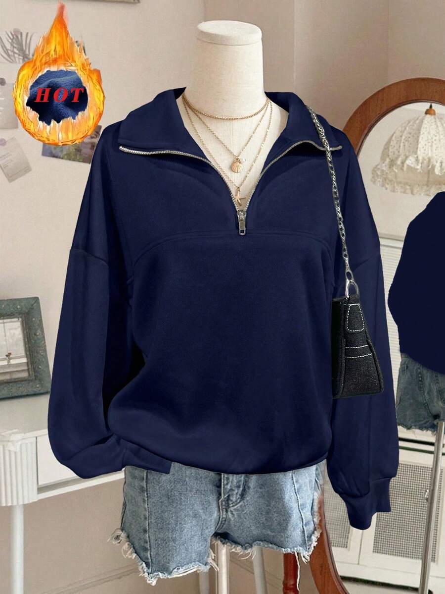 Lalippa Women's Loose Split Zip-Up Hoodie,Graduation,Teacher,Back To School Pullover Fall