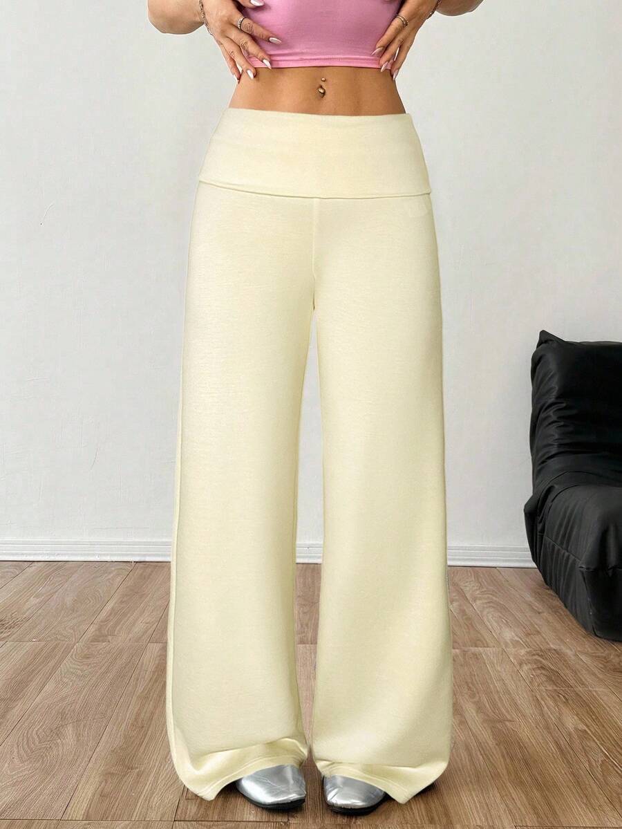 CovetEZ Women's Striped Straight Leg Loose Casual Versatile Pants Women Wide Leg Pants
