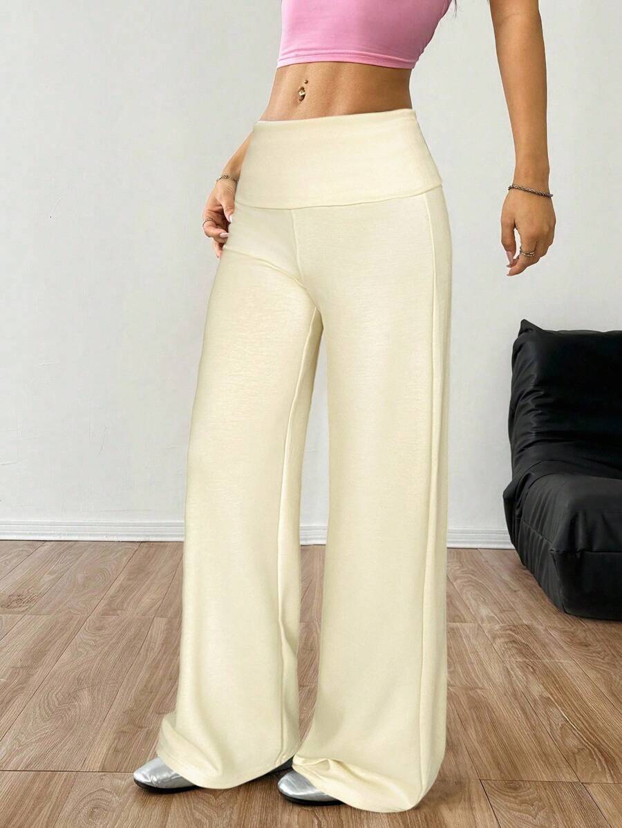 CovetEZ Women's Striped Straight Leg Loose Casual Versatile Pants Women Wide Leg Pants