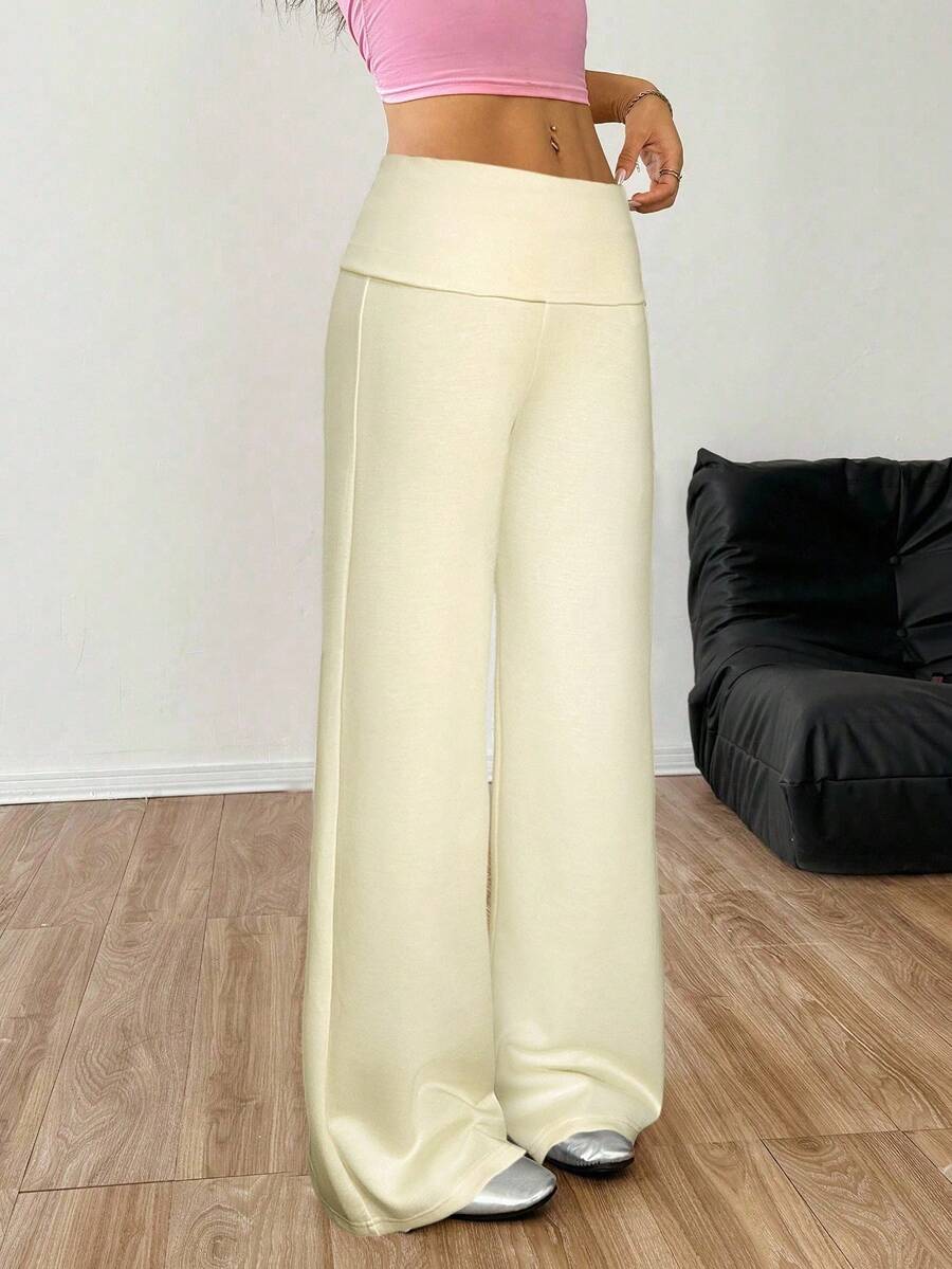CovetEZ Women's Striped Straight Leg Loose Casual Versatile Pants Women Wide Leg Pants