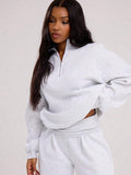 MUSERA Quarter Zip Oversized Sweatshirt Casual, Airport Graduation, Back To School, Teacher, Winter Carnival Vacation