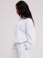 MUSERA Quarter Zip Oversized Sweatshirt Casual, Airport Graduation, Back To School, Teacher, Winter Carnival Vacation