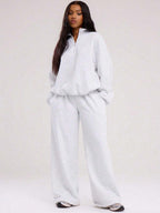 MUSERA Quarter Zip Oversized Sweatshirt Casual, Airport Graduation, Back To School, Teacher, Winter Carnival Vacation