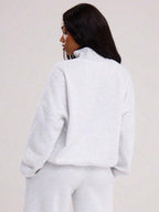 MUSERA Quarter Zip Oversized Sweatshirt Casual, Airport Graduation, Back To School, Teacher, Winter Carnival Vacation