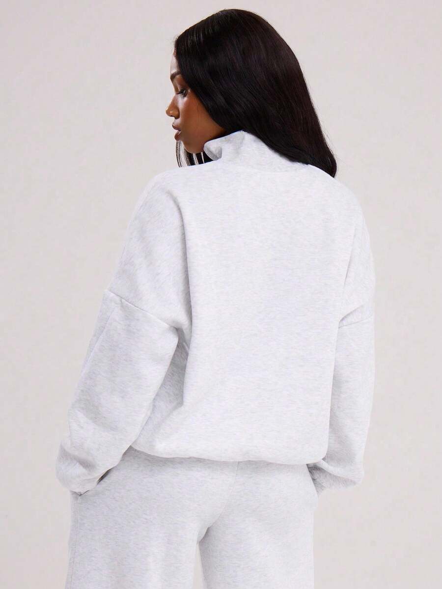 MUSERA Quarter Zip Oversized Sweatshirt Casual, Airport Graduation, Back To School, Teacher, Winter Carnival Vacation