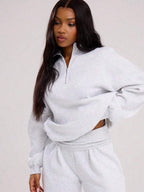 MUSERA Quarter Zip Oversized Sweatshirt Casual, Airport Graduation, Back To School, Teacher, Winter Carnival Vacation