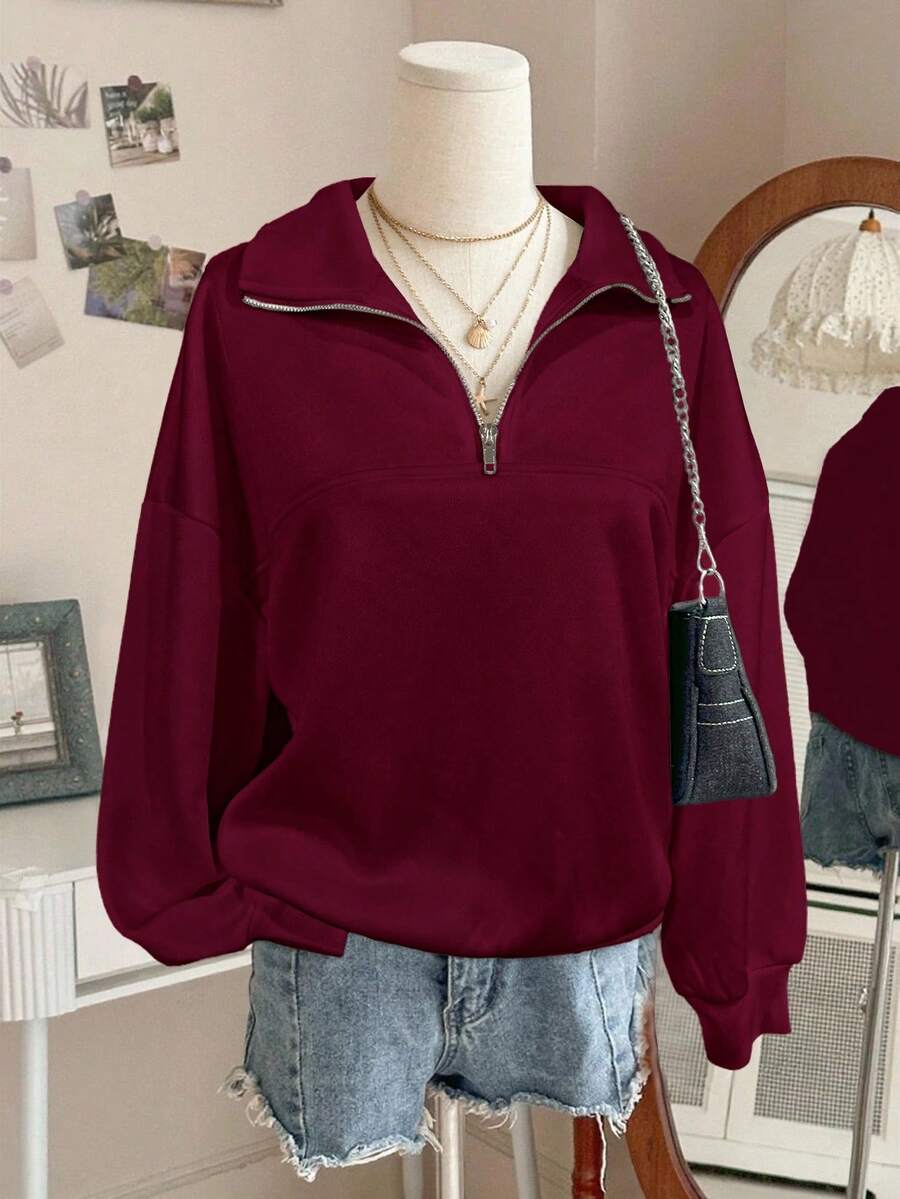 Lalippa Women's Loose Split Zip-Up Hoodie,Graduation,Teacher,Back To School Pullover Fall