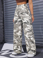 SHEIN ICON Casual Relaxed-Fit High-Waist Straight Leg Denim Jeans