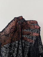 Comfortcana Plus Size Women Casual Ruffled Hem Semi-Sheer Crochet Poncho Sweater, Suitable For Summer Outings And Dates