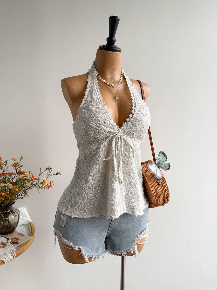 Rusttydustty Women's Backless Casual Vacation Bohemian Style Beach, Suitable For Valentine's Day, New Year, Party, Easter, Hawaiian Music Festival, Tropical Holiday