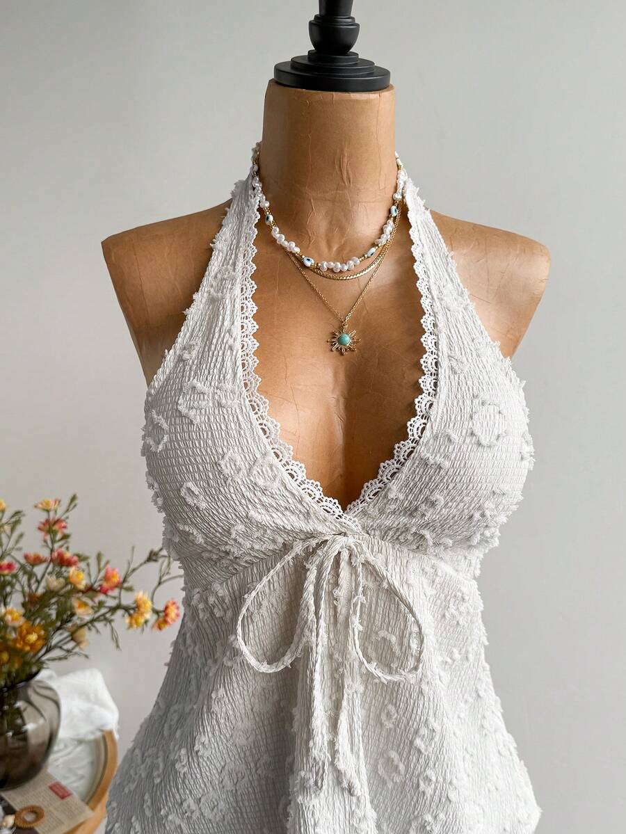 Rusttydustty Women's Backless Casual Vacation Bohemian Style Beach, Suitable For Valentine's Day, New Year, Party, Easter, Hawaiian Music Festival, Tropical Holiday