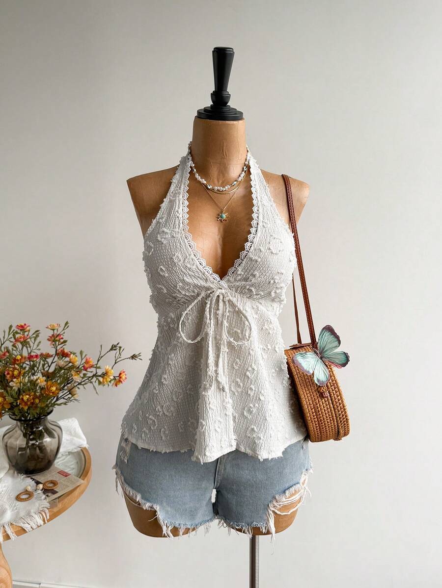 Rusttydustty Women's Backless Casual Vacation Bohemian Style Beach, Suitable For Valentine's Day, New Year, Party, Easter, Hawaiian Music Festival, Tropical Holiday