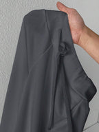 SHEIN PETITE Comfortable And Casual Plain Knitted Low-Rise Wide-Leg Women's Sweatpants Baggy