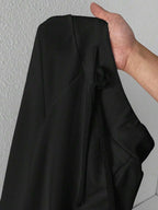 SHEIN PETITE Comfortable And Casual Plain Knitted Low-Rise Wide-Leg Women's Sweatpants Baggy