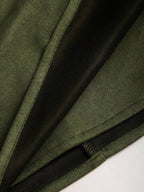 Sweetra Vintage Italian Style Maillard Color Pleated Bodycon Skirt, Sexy & Alluring For Autumn/Winter