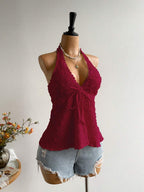 Rusttydustty Women's Backless Casual Vacation Bohemian Style Beach, Suitable For Valentine's Day, New Year, Party, Easter, Hawaiian Music Festival, Tropical Holiday